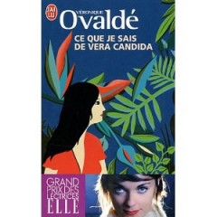 véroniqNe  te prends pas pour un tremblement de terre."  Est-il  besoin encore de résumer l'histoire  de ces trois générations de femmes, chacune d'elles enfantant sans pouvoir révéler le  nom du père ? Si ces personnages sont hauts en couleurs,  le lieu dans lequel se déroule l'action est tout autant remarquable: une île, Vatapuna, où se dresse un rêve inachevé de marbre,  au sommet d'un immense escalier,  comme une  pyramide maya  menant à un autel sacrificiel...51tR27Kpz-L._SL500_AA240_.jpg Seule  Vera Candida brisera la fatalité et osera rejoindre le continent,quelque part en Amérique du Sud, devinons-nous. Là, elle rencontrera une sorte de chevalier blanc qui tentera  d'apprivoiser celle qui se donne  des allures d'amazone.On craint le pire en commençant ce  roman:  l'exotisme de pacotille, les grosses  coutures du conte annoncé,  mais  Véronique Ovaldé s'empare  avec jubilation de son décor  tropical et de sa faune pour mieux explorer "les  territoires du secret et de la dissimulation dont elle  [connaît] bien les contours et les lois.", à l'instar de son héroïne.Ses personnages ne sont jamais caricaturaux et on s'immerge avec bonheur dans ce récit qui  brasse à la fois le réalisme (la condition faite aux femmes) et le  fantastique qui se vit  ici d'une manière tout à fait anodine. On s'attache à ces heroïnes tour à tour victimes et rebelles  et on ne peut plus les lâcher. un enchantement au sens fort du terme.ue ovaldé